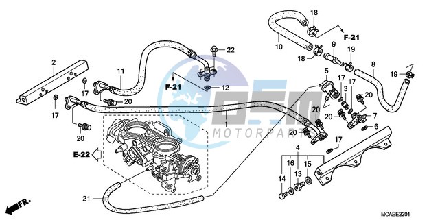 THROTTLE BODY (TUBING)