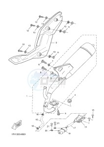 NS50 AEROX (1PH1 1PH1 1PH1) drawing EXHAUST