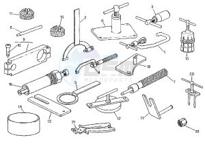 RIVER 500 drawing WORKSHOP SERVICE TOOLS