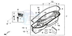 GTS 125I ABS-SNS EURO4 L7 drawing HELMET BOX