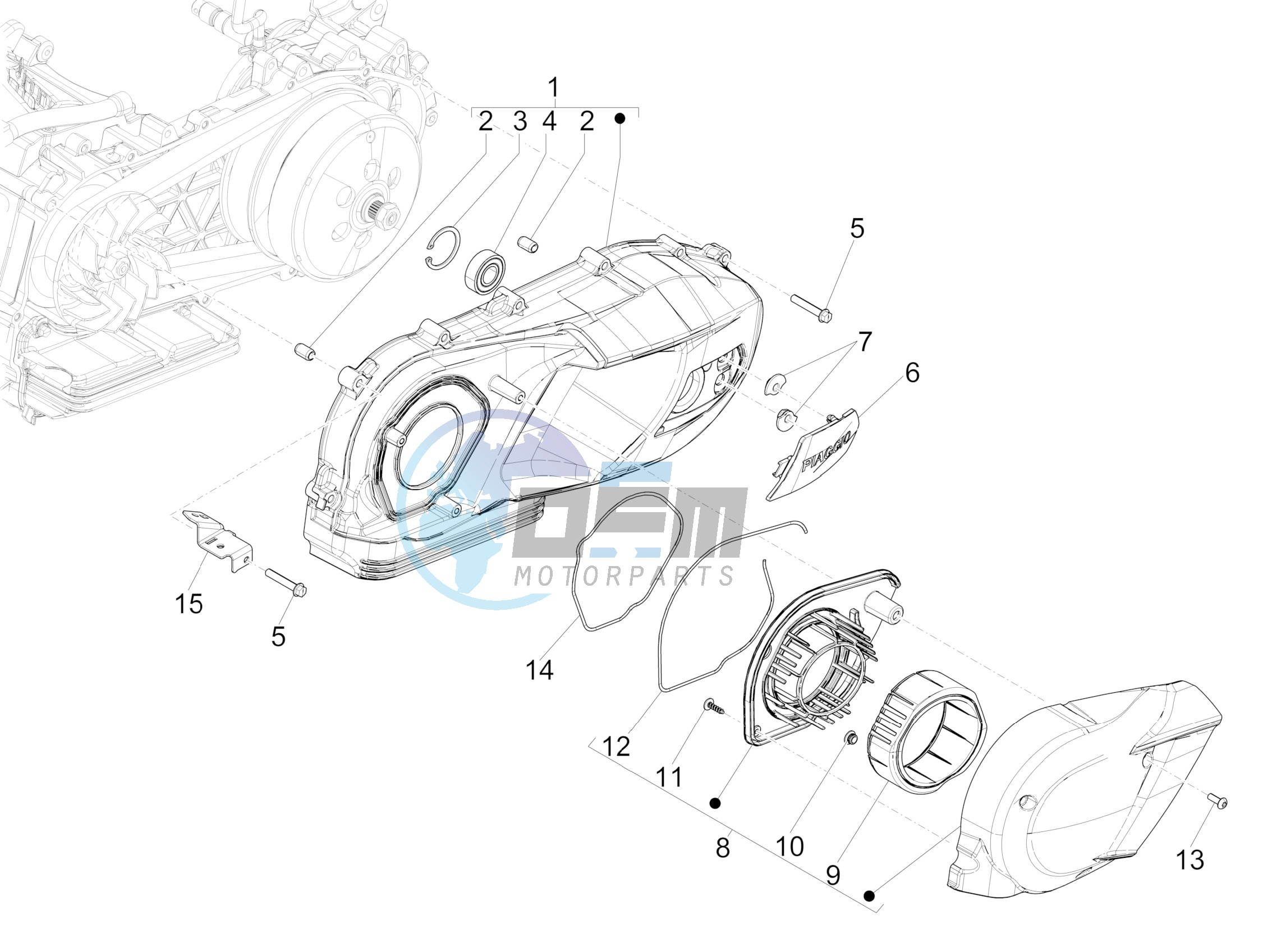 Crankcase cover - Crankcase cooling