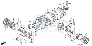 GL1800A France - (F / CMF) drawing CRANKSHAFT/PISTON