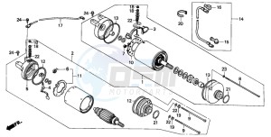 TRX350 FOURTRAX drawing STARTING MOTOR