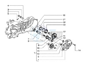 Runner 125 FX 2t drawing Rear wheel shaft