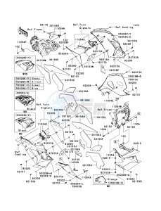 KRF 750 F [TERYX 750 4X4 NRA OUTDOORS] (F8F) C9FB drawing COWLING LOWERS