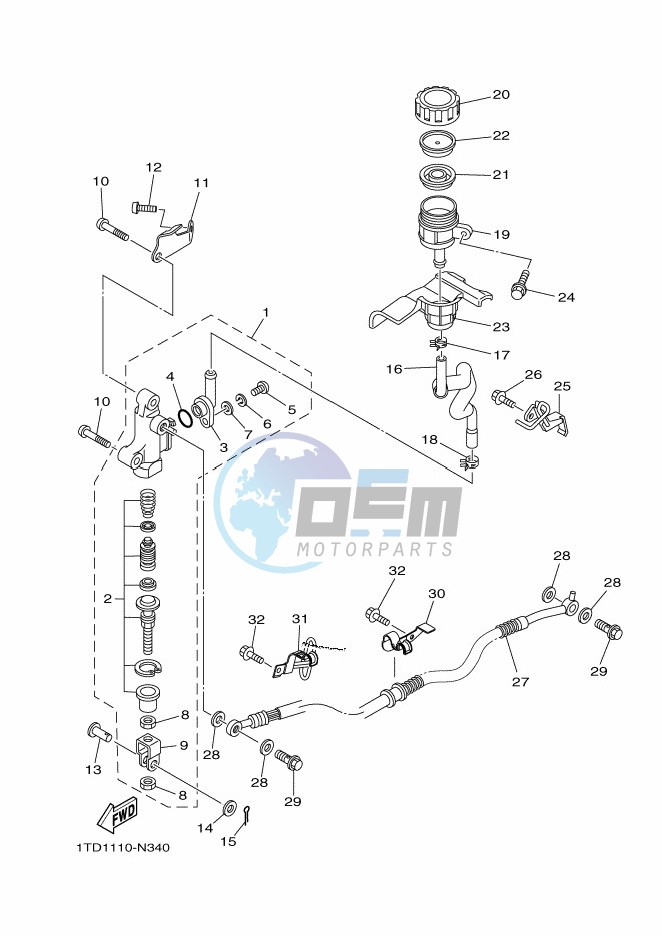 REAR MASTER CYLINDER