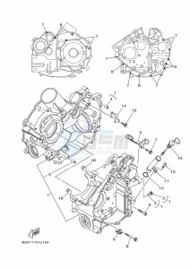 YFM700FWB KODIAK 700 (B6KE) drawing CRANKCASE