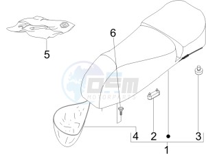 GT 250 ie 60 deg (Euro 3) UK drawing Saddle - Tool roll