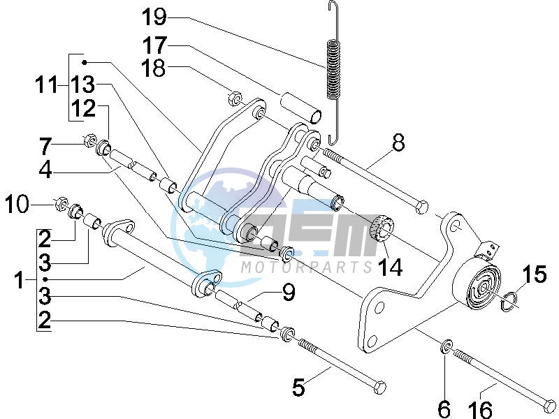 Swinging arm