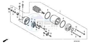 CB1300SA9 Australia - (U / ABS BCT MME TWO TY2) drawing STARTING MOTOR