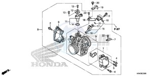 TRX500FE1F TRX500F Europe Direct - (ED) drawing THROTTLE BODY