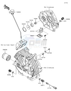 MULE SX 4x4 KAF400HHF EU drawing Oil Pump