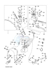 YPR400RA XMAX 400 ABS EVOLIS 400 ABS (1SD9) drawing FRONT MASTER CYLINDER