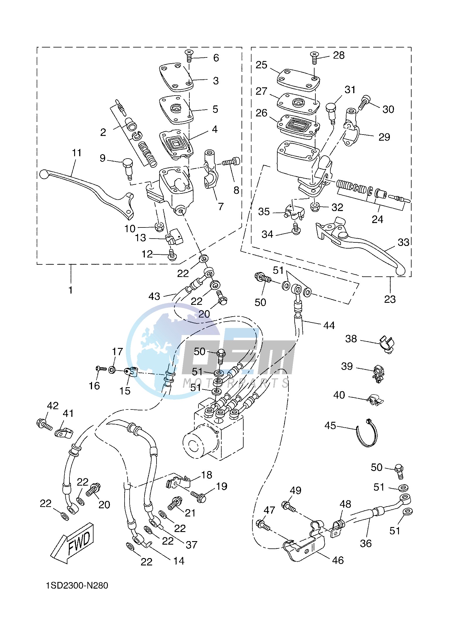 FRONT MASTER CYLINDER