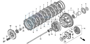 VF750C2 drawing CLUTCH