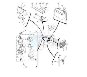 XT X 660 drawing BATTERY