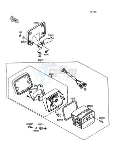 VN 1500 C [VULCAN 1500 L] (C3-C4) [VULCAN 1500 L] drawing TAILLIGHT-- S- -