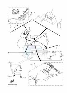 CZD300-A XMAX 300 (BY37) drawing FRAME