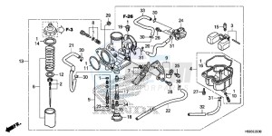 TRX250TEG TRX250T Europe Direct - (ED) drawing CARBURETOR