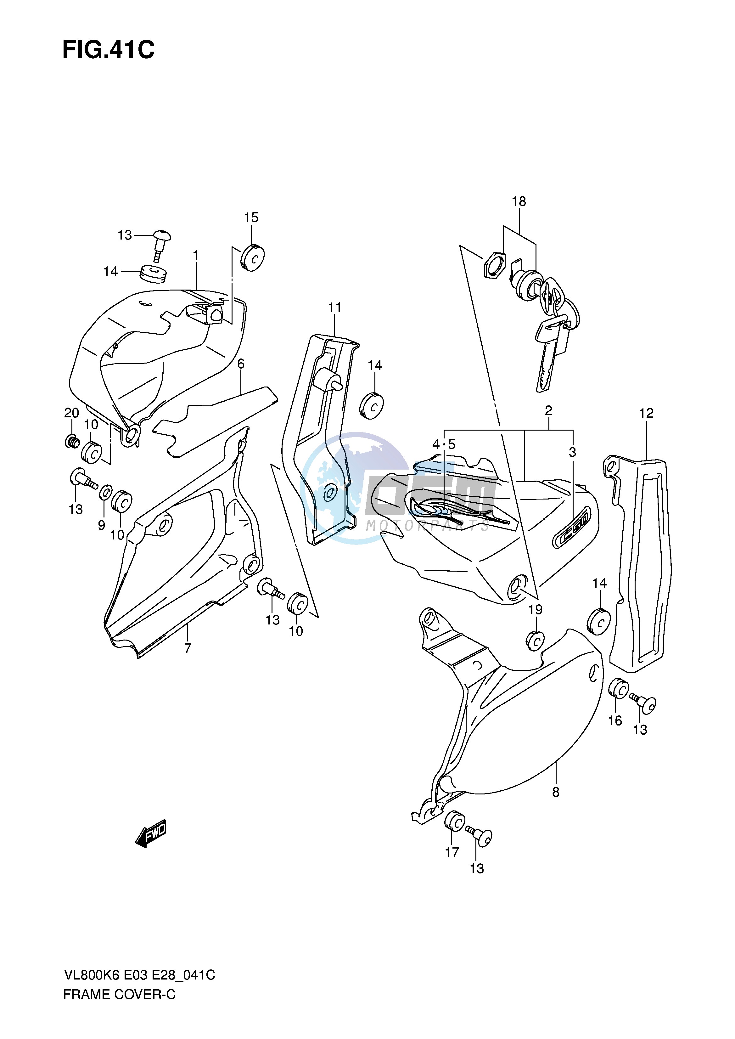 FRAME COVER (VL800CK7)