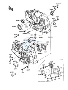 KLF 220 A [BAYOU 220] (A1-A4) [BAYOU 220] drawing CRANKCASE