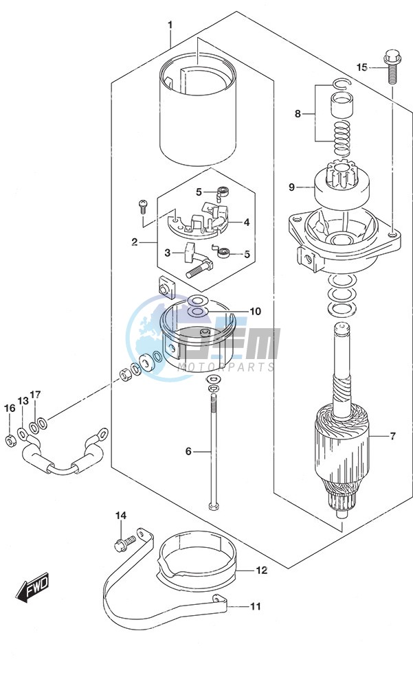 Starting Motor Non-Remote Control