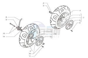 Ark LC Blue-Matt Black 250 drawing Front wheel-Rear wheel