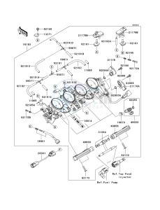 ZX 600 N [NINJA ZX-6RR] (6F) N6F drawing THROTTLE