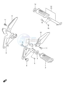 GS500 (E2) drawing FOOTREST