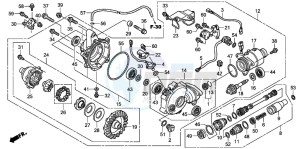 TRX500FPE drawing FRONT FINAL GEAR