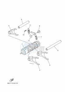 YXZ1000ET YXZ1000R SS (BASU) drawing SHIFT CAM & FORK