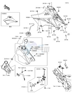 KLX110 KLX110CFF EU drawing Fuel Tank