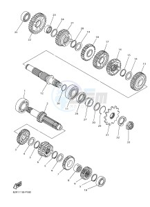 WR250F (2GB2 2GB3 2GB4 2GB4) drawing TRANSMISSION