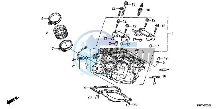 REAR CYLINDER HEAD