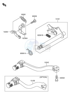 RM65 (E3) drawing GEAR CHANGE MECHANISM