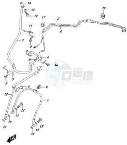 DL650 drawing FRONT BRAKE HOSE