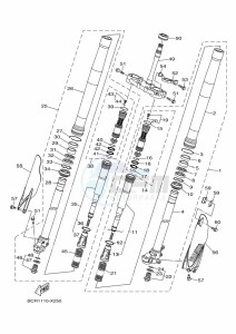 YZ250 (BCRD) drawing FRONT FORK