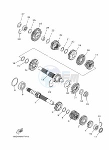 MT-25 MTN250-A (B2E2) drawing TRANSMISSION