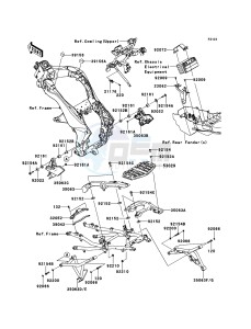 VERSYS_1000 KLZ1000ACF FR GB XX (EU ME A(FRICA) drawing Frame Fittings