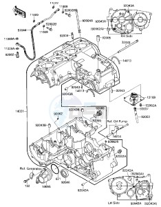 ZX 600 A [NINJA 600] (A3) [NINJA 600] drawing CRANKCASE