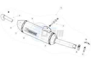 CBR500RAD CBR500R ABS UK - (E) drawing SLIP ON EXHAUST SYSTEM