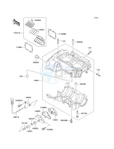 JT 750 C [750 STX] (C1) [750 STX] drawing CRANKCASE