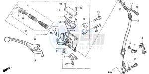 ANF125T drawing FR. BRAKE MASTER CYLINDER