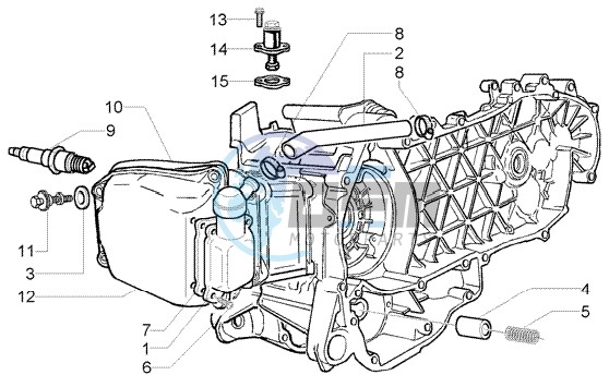 By-pass valve - Chain tightener - Oil drain valve