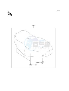 KVF 360 B [PRAIRIE 360] (B6F-B9F) B8F drawing SEAT