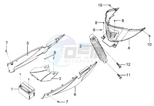 MIO 50 25KMH drawing REAR SUSPENSION - COWLING