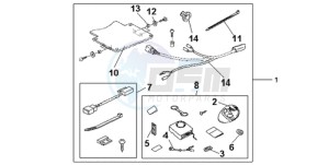 GL18009 France - (F / CMF) drawing SUBKIT ALARM ATT