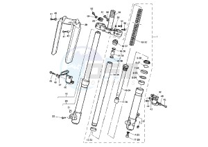 TT RE 600 drawing FRONT FORK