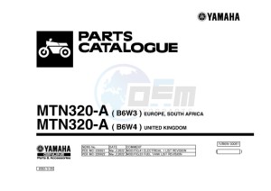 MT-03 MTN320-A (B6W3) drawing Infopage-1