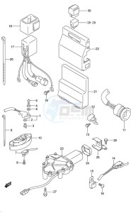 DF 300AP drawing PTT Switch/Engine Control Unit